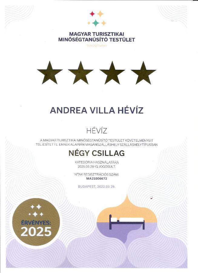 Andrea Villa Heviz I Balaton Luaran gambar